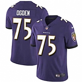 Nike Baltimore Ravens #75 Jonathan Ogden Purple Team Color NFL Vapor Untouchable Limited Jersey,baseball caps,new era cap wholesale,wholesale hats